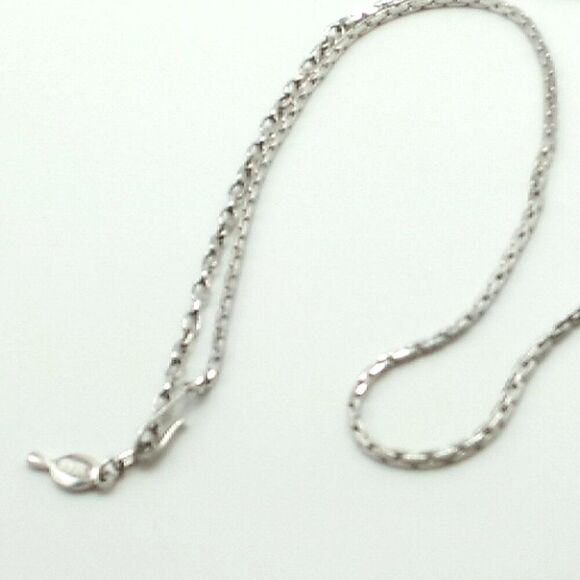 Sarah Coventry Silver-tone Box Chain Necklace Signed NWOT - Picture 5 of 14